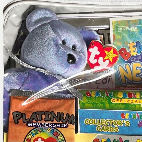 Ty Beanie Babies Offical Club Vintage Platinum Edition Zip Membership Kit. NEW. - Picture 3 of 7
